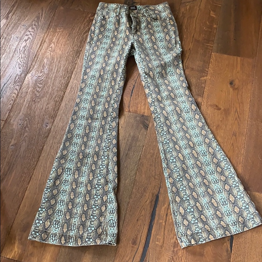 BDG snakeskin flares
